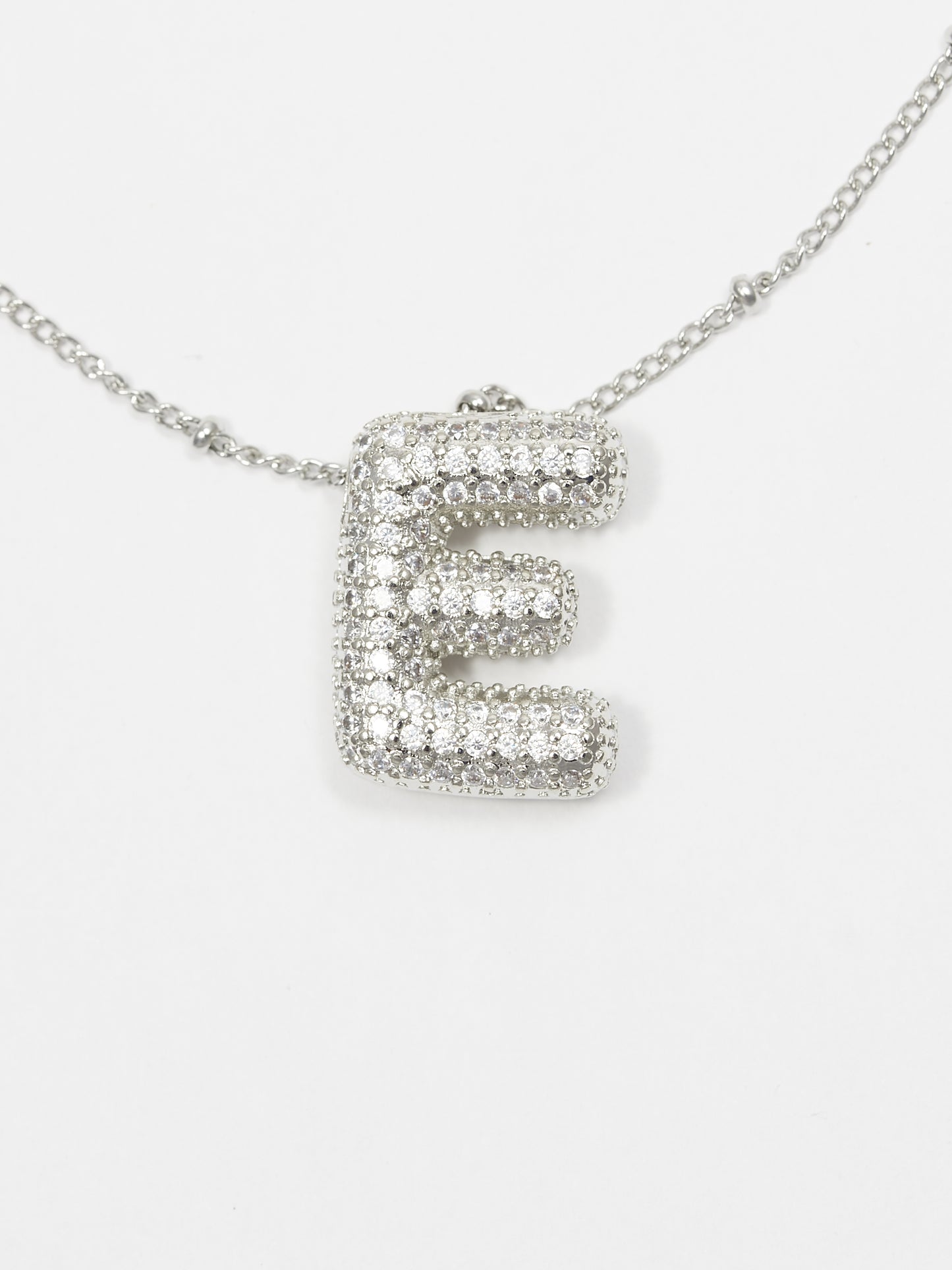 Bling Bubble Initial Necklace