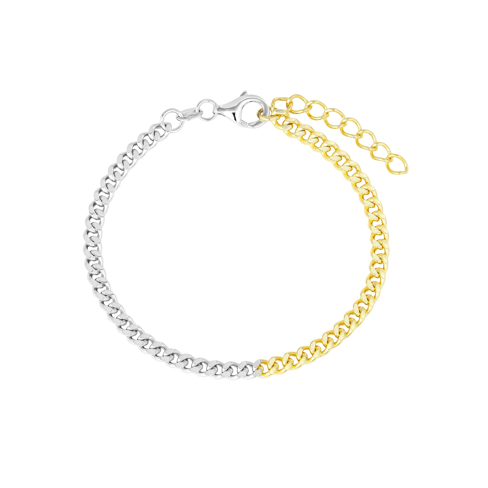 Two Tone Chain Bracelet