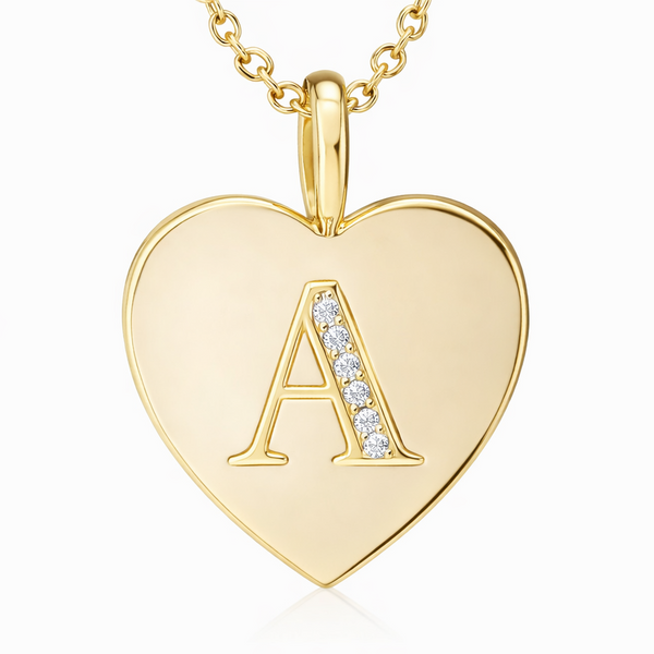 Heart Initial Pendant