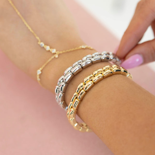 Mix Metal Stacking Bracelet
