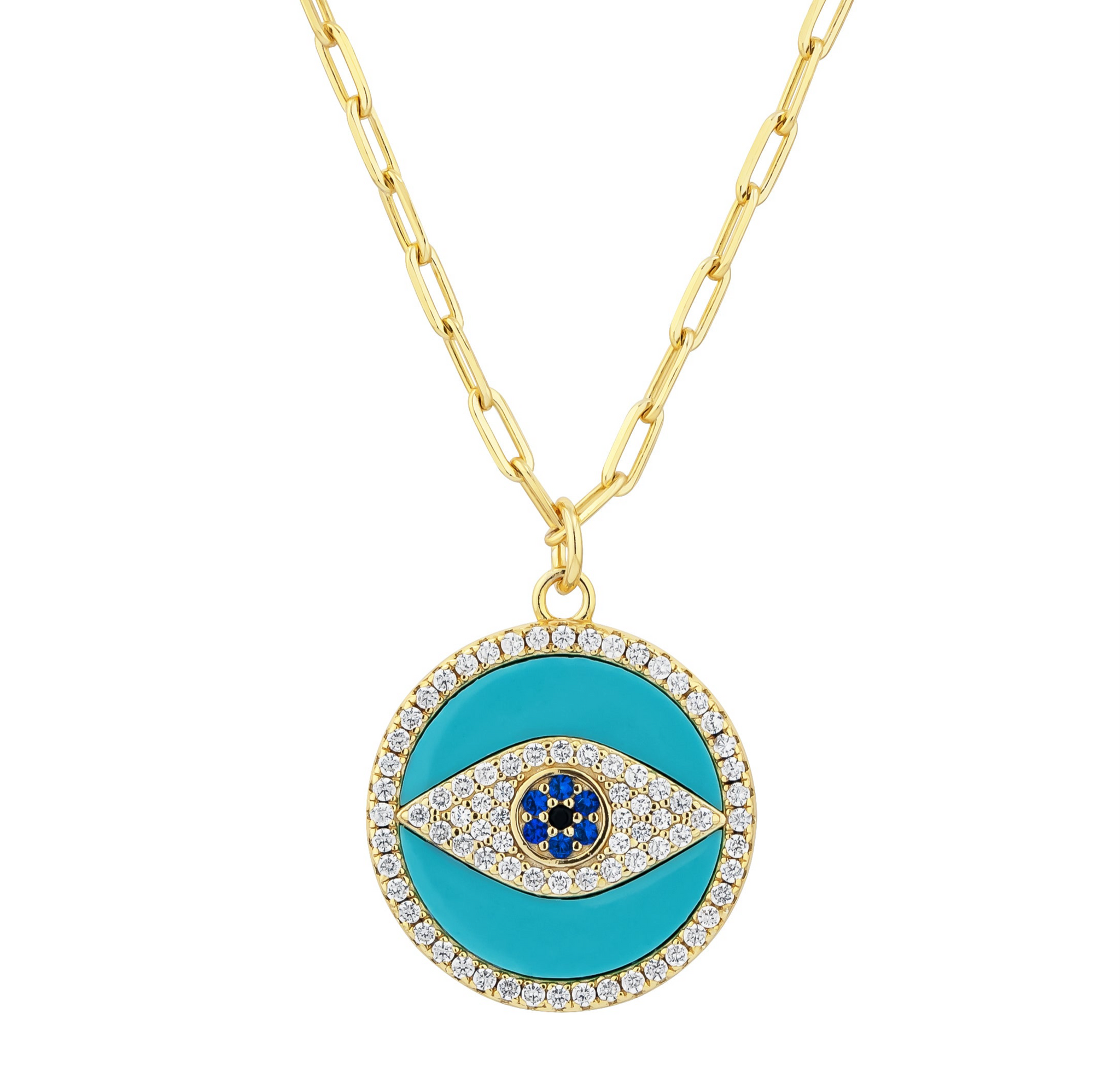 The Athena Medallion Necklace | Clip Chain