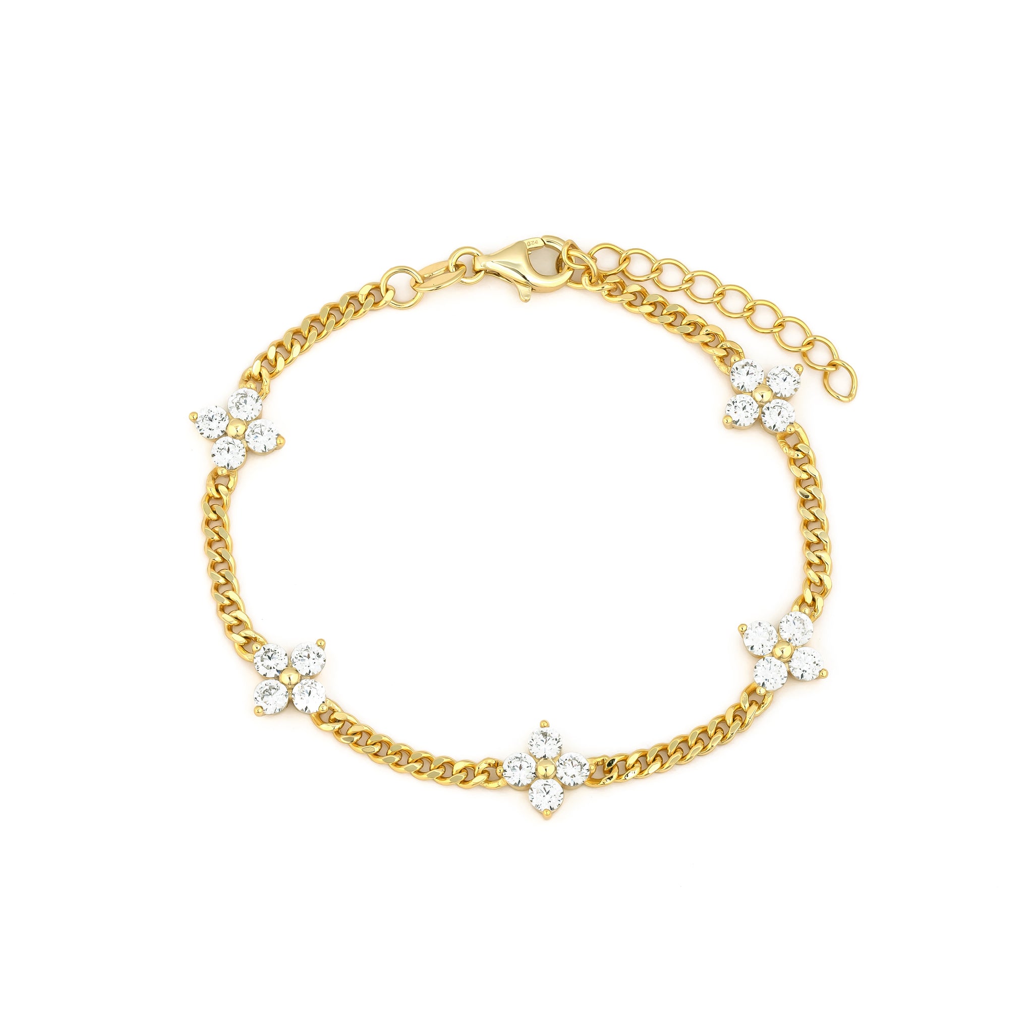 Fleur CZ Bracelet