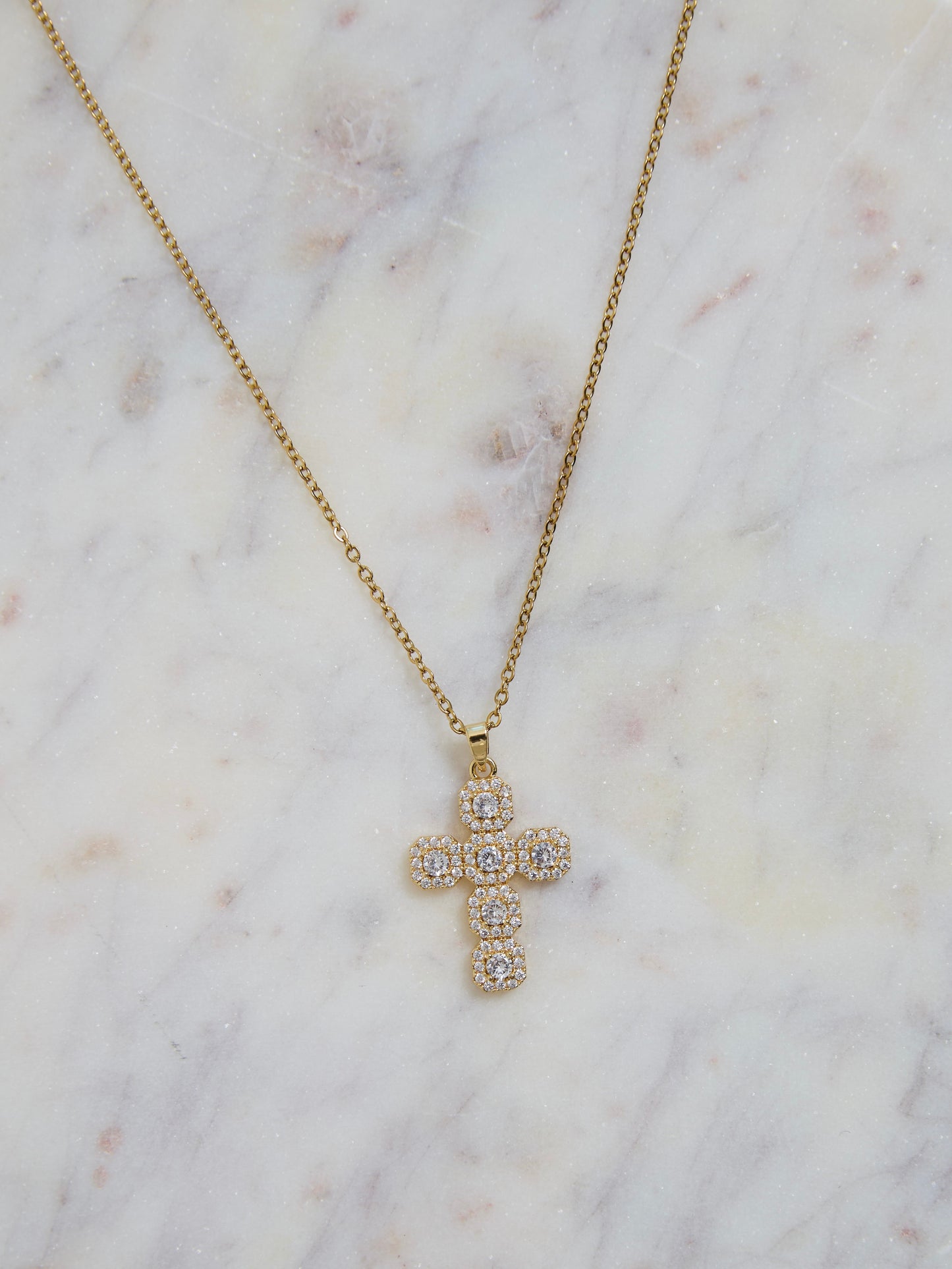 Calista Cross Necklace