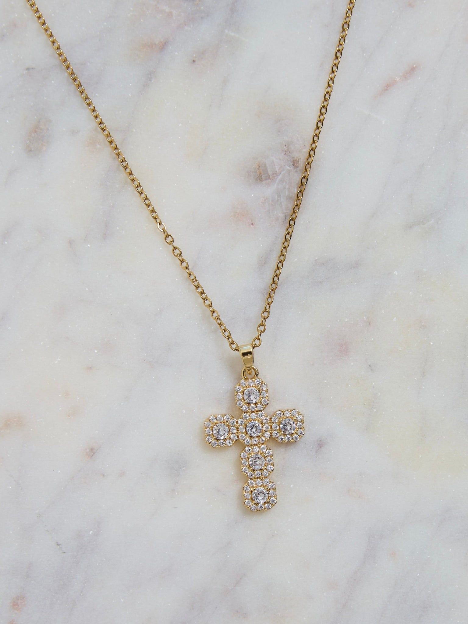 Calista Cross Necklace