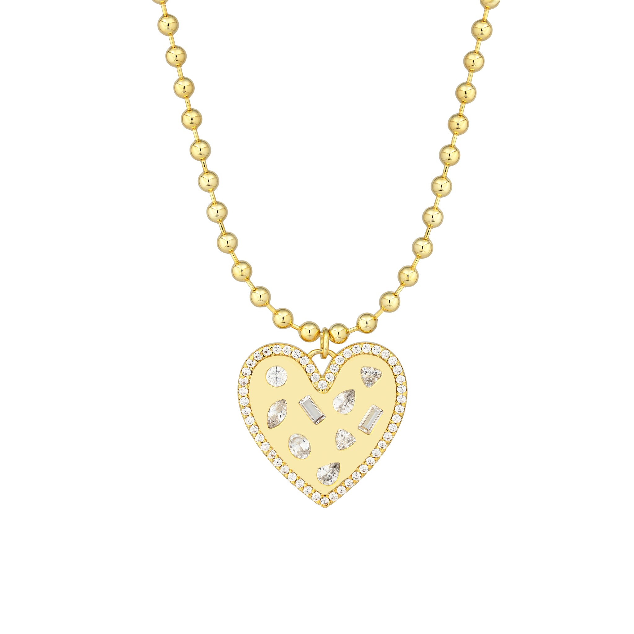 Crush Confetti Heart Necklace