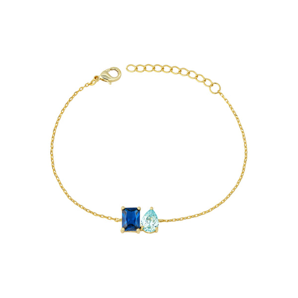 Double Belle Birthstone Bracelet