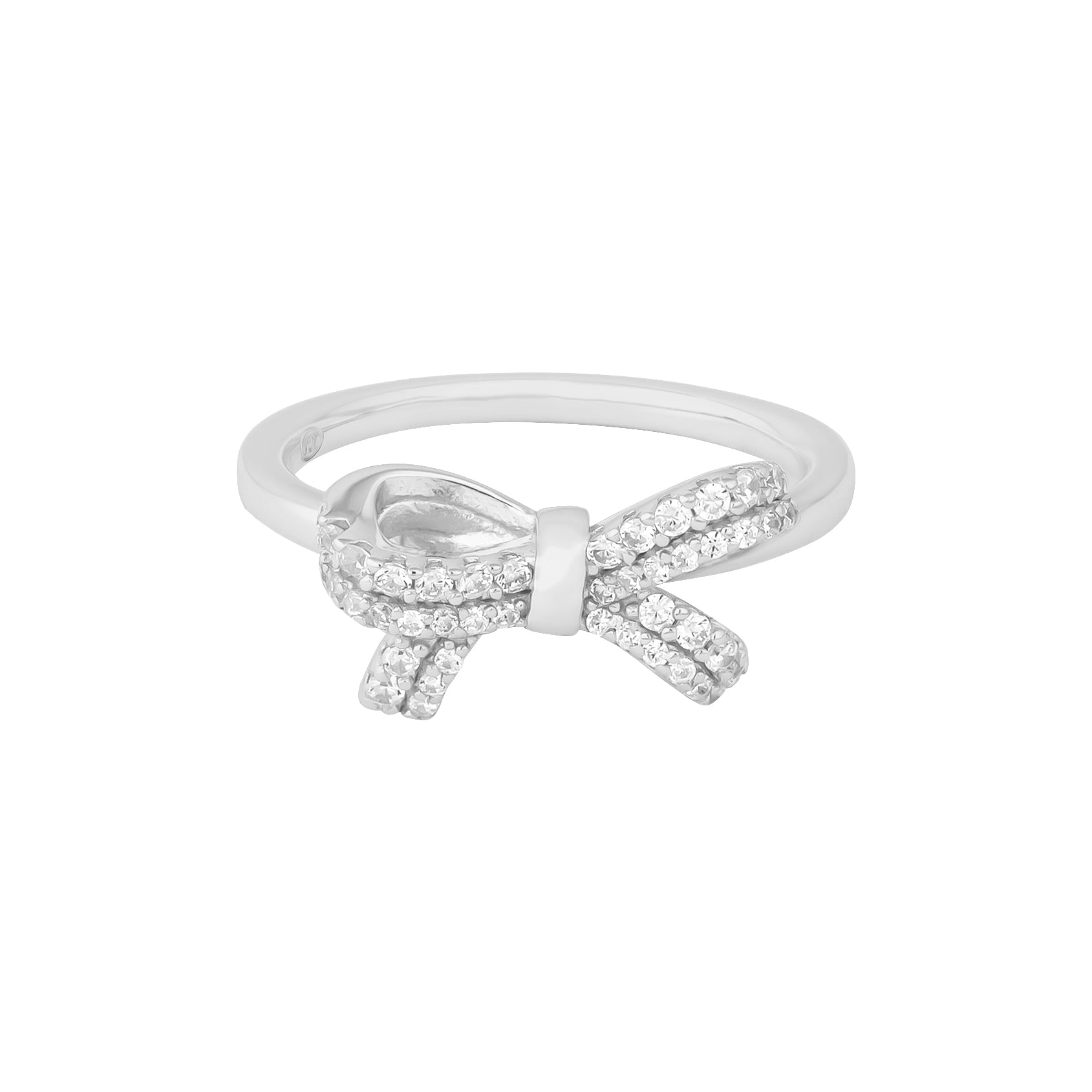Bow Pavé CZ Ring