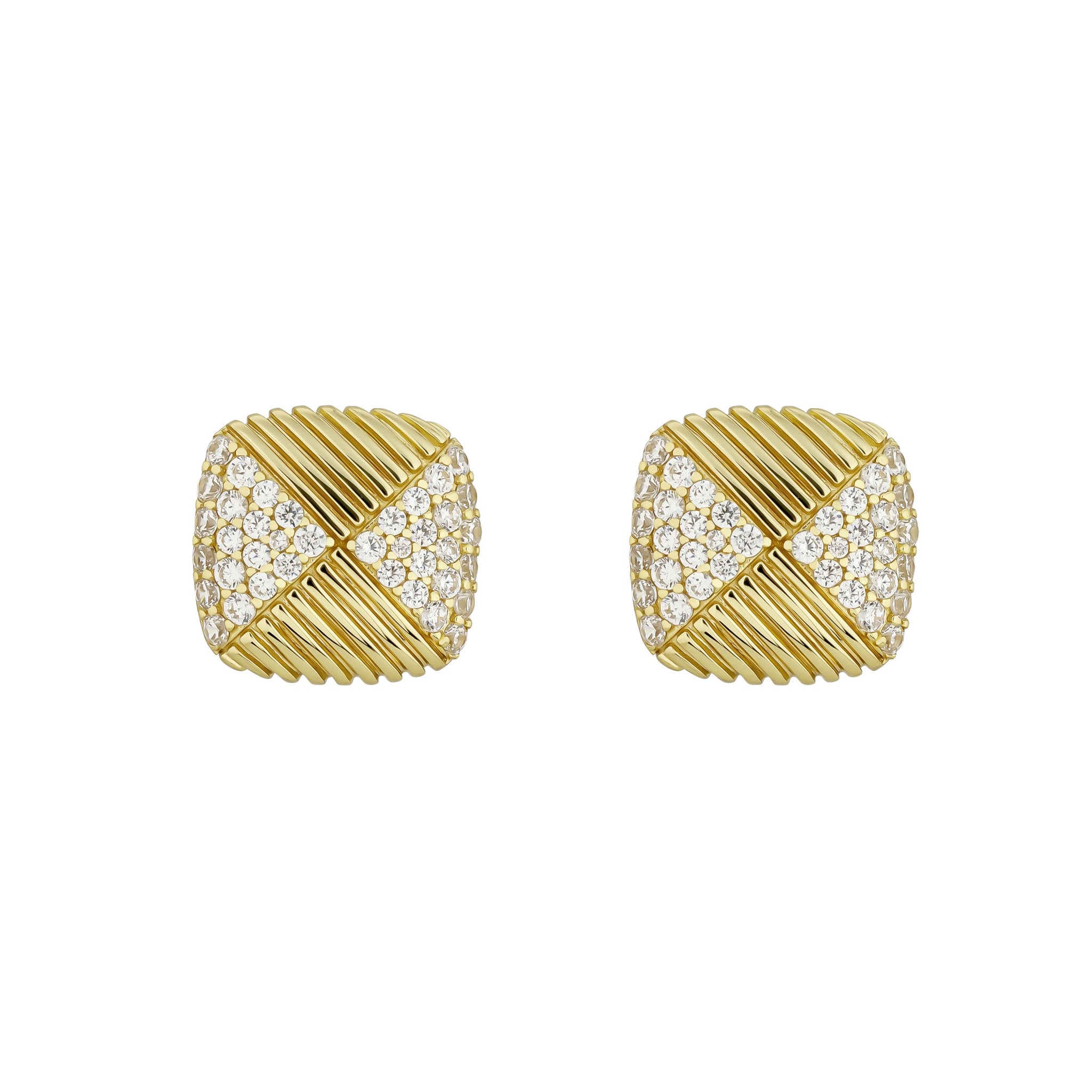 it girl knot cz earring