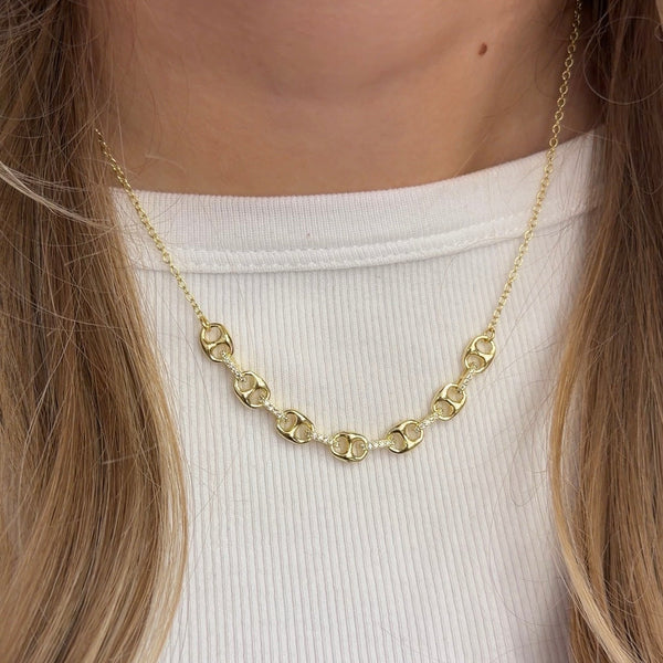 Link Necklace & Earring Set